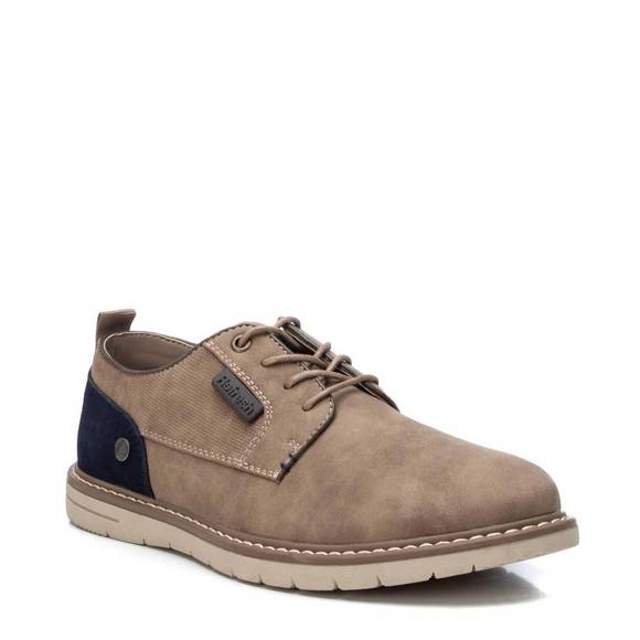 NEW XTI men's oxfords shoes jan in dark beige - Picture 2 of 3